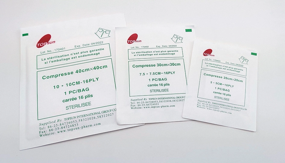 Medical Supplies of Sterile Gauze