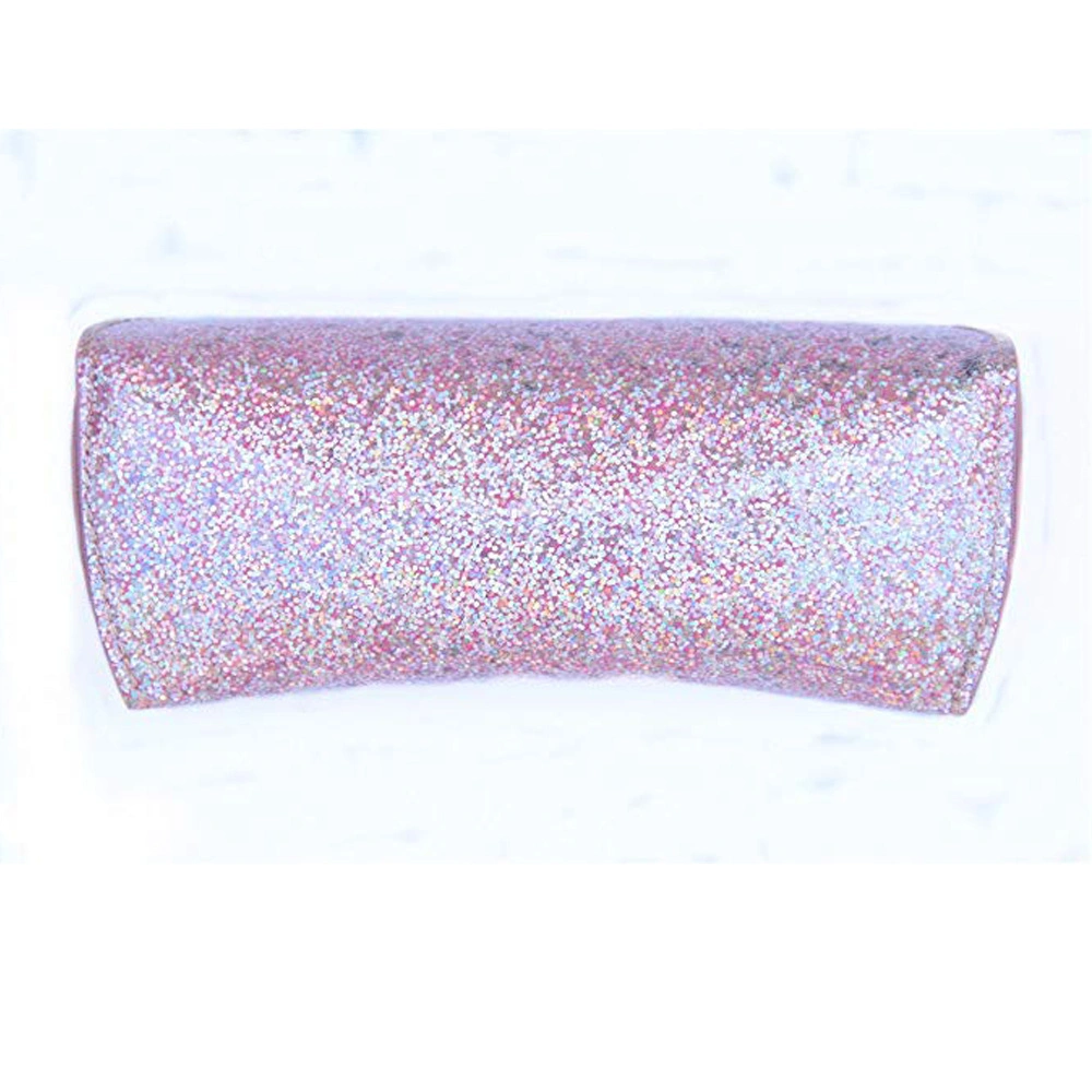 Low MOQ High quality/High cost performance Dazzling Glitter Soft Leather Glasses Case Wholesale/Supplier PU Sunglasses Packaging Glasses Pouch