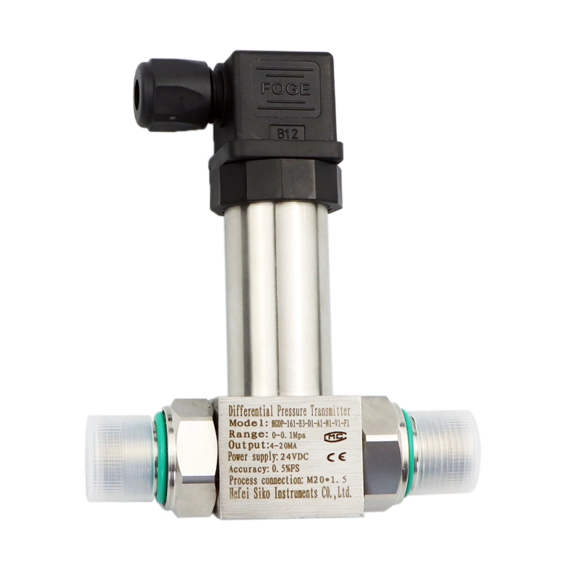 DC 24V Analog 4-20mA Output 1/2 NPT Thread 5kpa Liquid Oxygen Differential Pressure Sensor