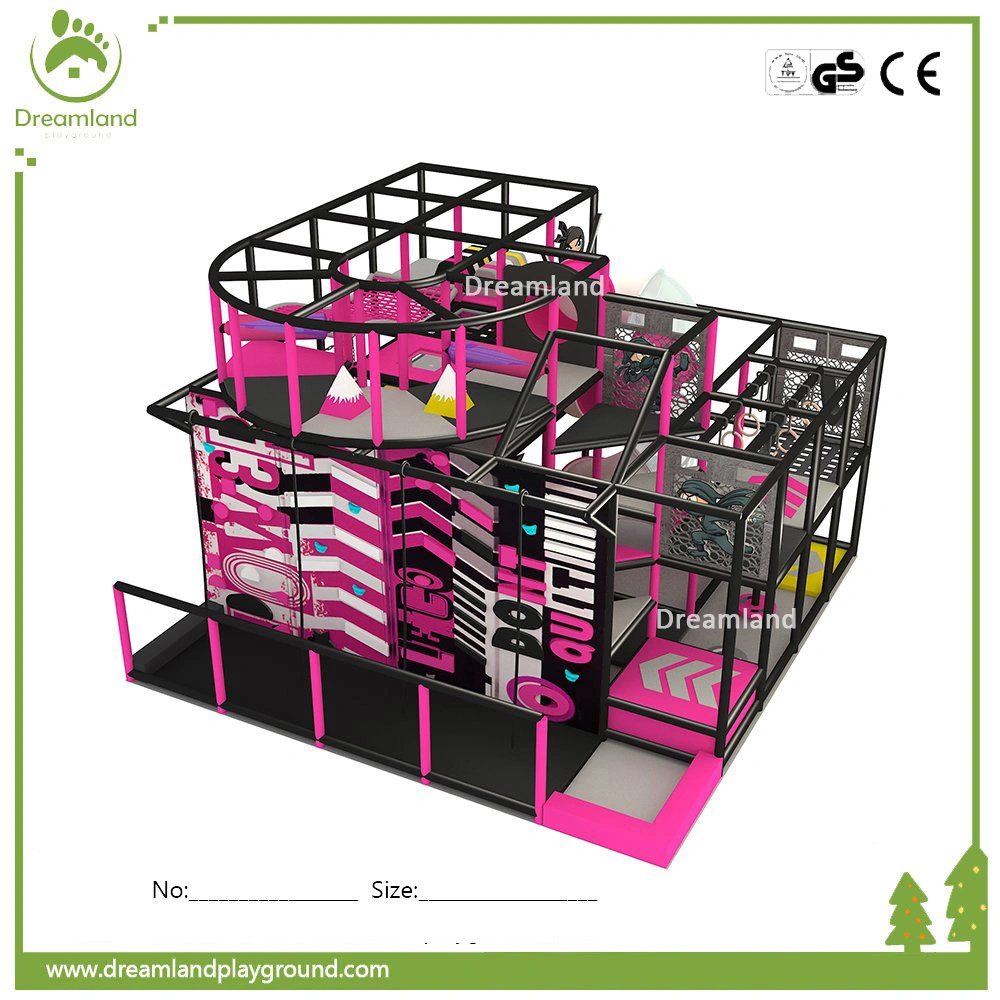 Commercial Customized Design Indoor Kids Ninja School Theme Obstacles Amusement Park for Indoor Playground