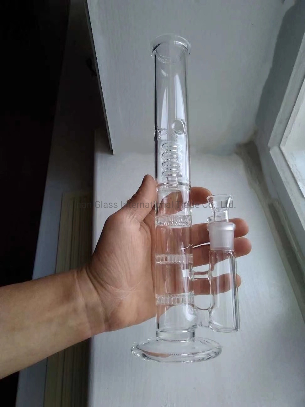 Wholesale/Supplier Honeycomb Ablets Filter Pipes Recycler Water Pipe Glass Hookah Smoking Water Pipe