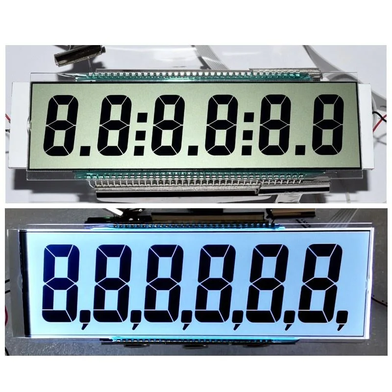 La HTA va pantalla LCD de 7 Tn Segmen Módulo de pantalla LCD para bomba de combustible Tatsuno OEM ODM dígitos medidor dispensador