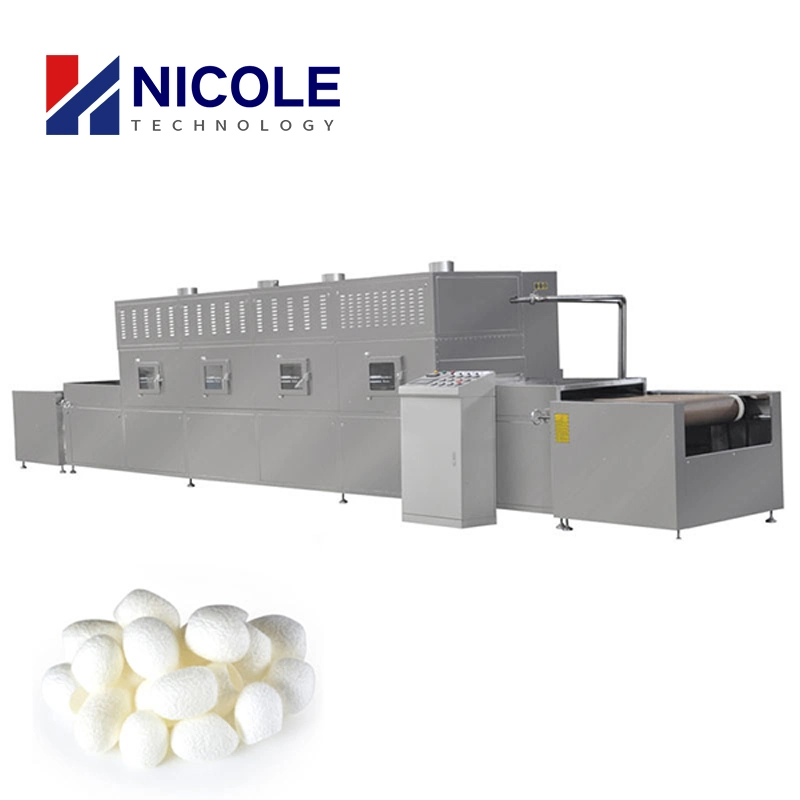 OEM PLC Control High Output Belt Type Continuous Work Microwave Dryer Sterilization Machine