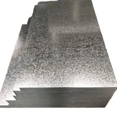 Tôle d'acier galvanisé Gi pour tuile de toiture, jardinières avec 0,6 mm 0,8 mm 1,2 mm Z80g Z100g, fabricant de toit en métal en fer 20 26 jauge Gi Gl Zinc 470 600.