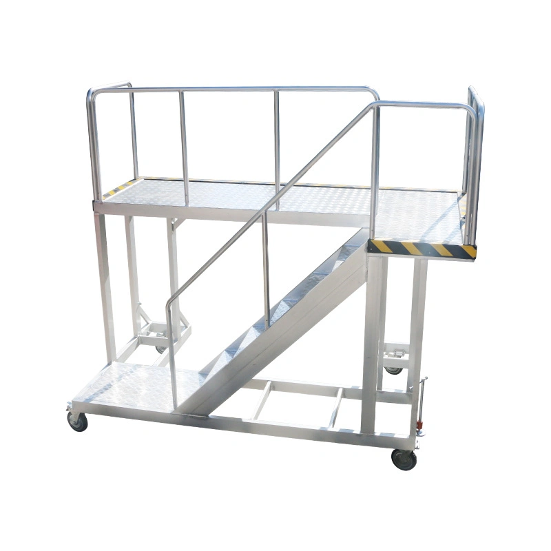 Aircraft Docking Adjustable Maintenance Aluminum Alloy Work Platform