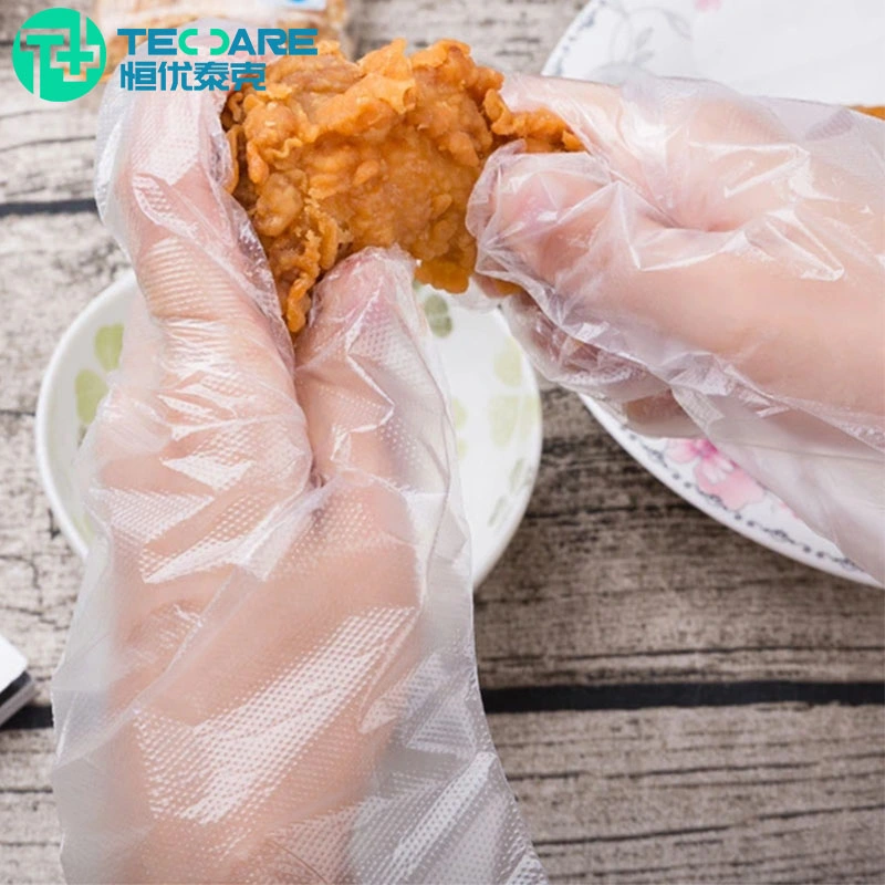 Factory Wholesale/Supplier HDPE Clear Color Plastic Polythene Kitchen Waterproof Disposable PE Gloves