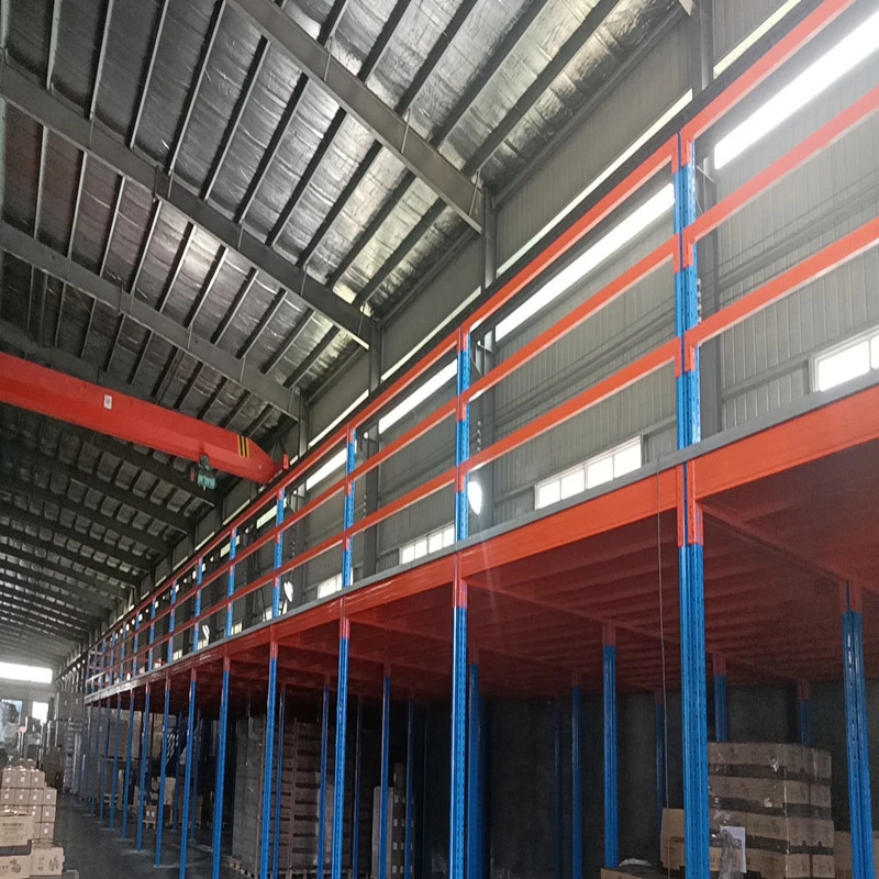 Mezzanine Floor Racking Strong Bearing Capacity Mezzanine Floors Platform Stable Steel Warehouse Mezzanine Floor