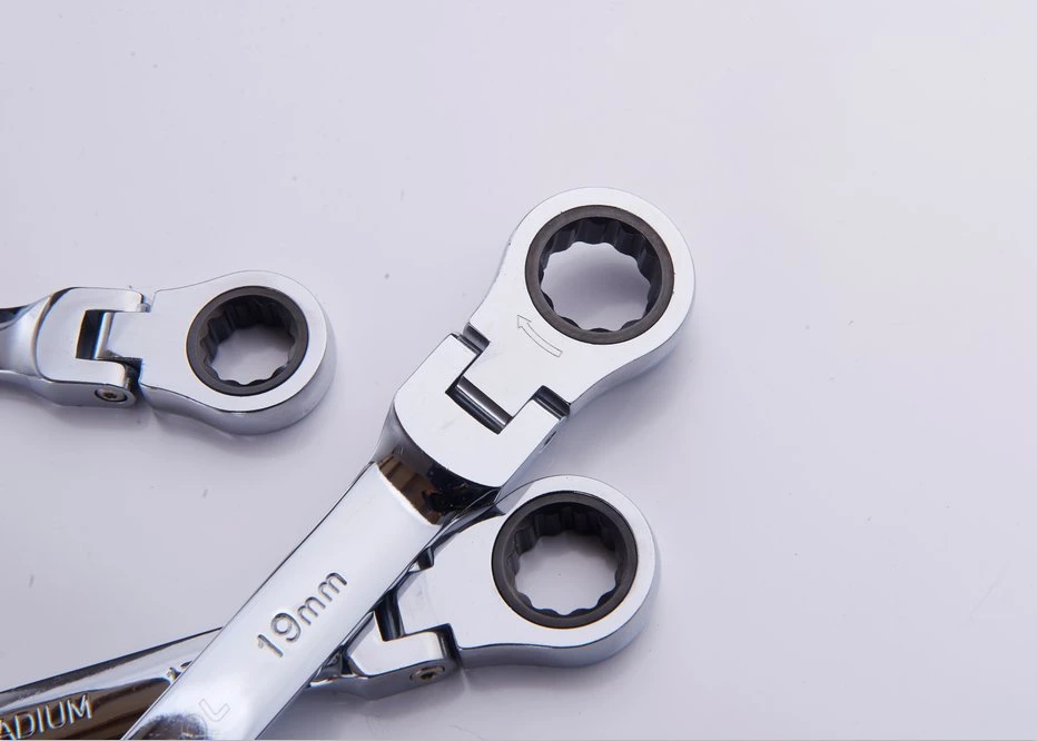 Factory Wholesale/Supplier Professional Flexible Combination Ratchet Wrench