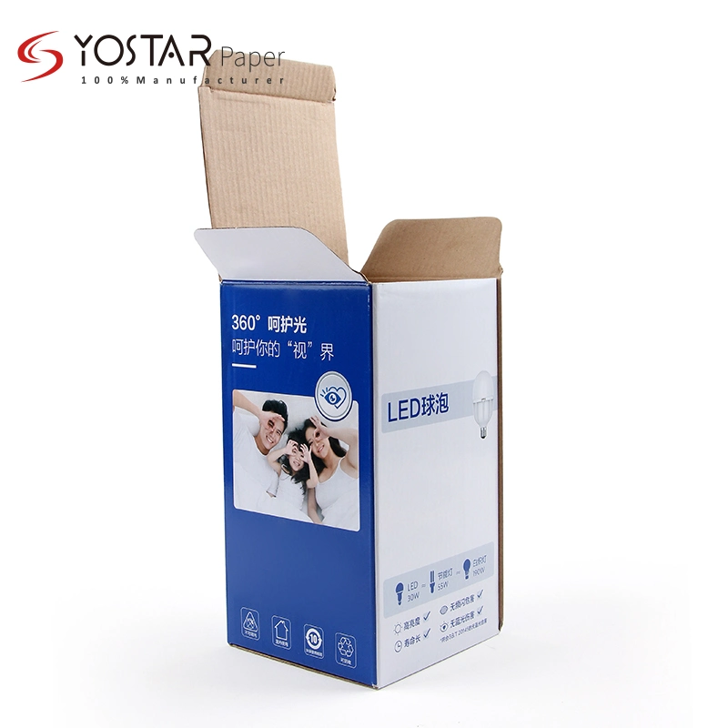 Wholesale Custom Recyclable Hotsale Packing LED Tube Lamp Paper Box with Logo