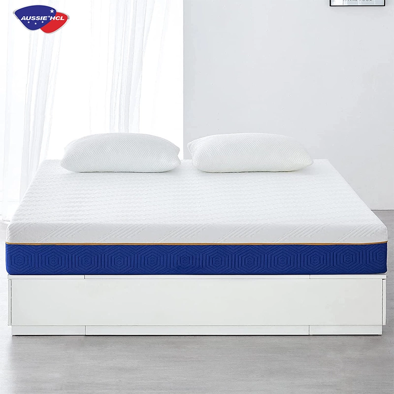 Aussie HCl meilleur de la Chine usine lit Queen Size matelas comprimé emballage sous vide de Gros Roi coton double la mémoire de gel de Royal le ressort en mousse matelas dans une boîte de dialogue