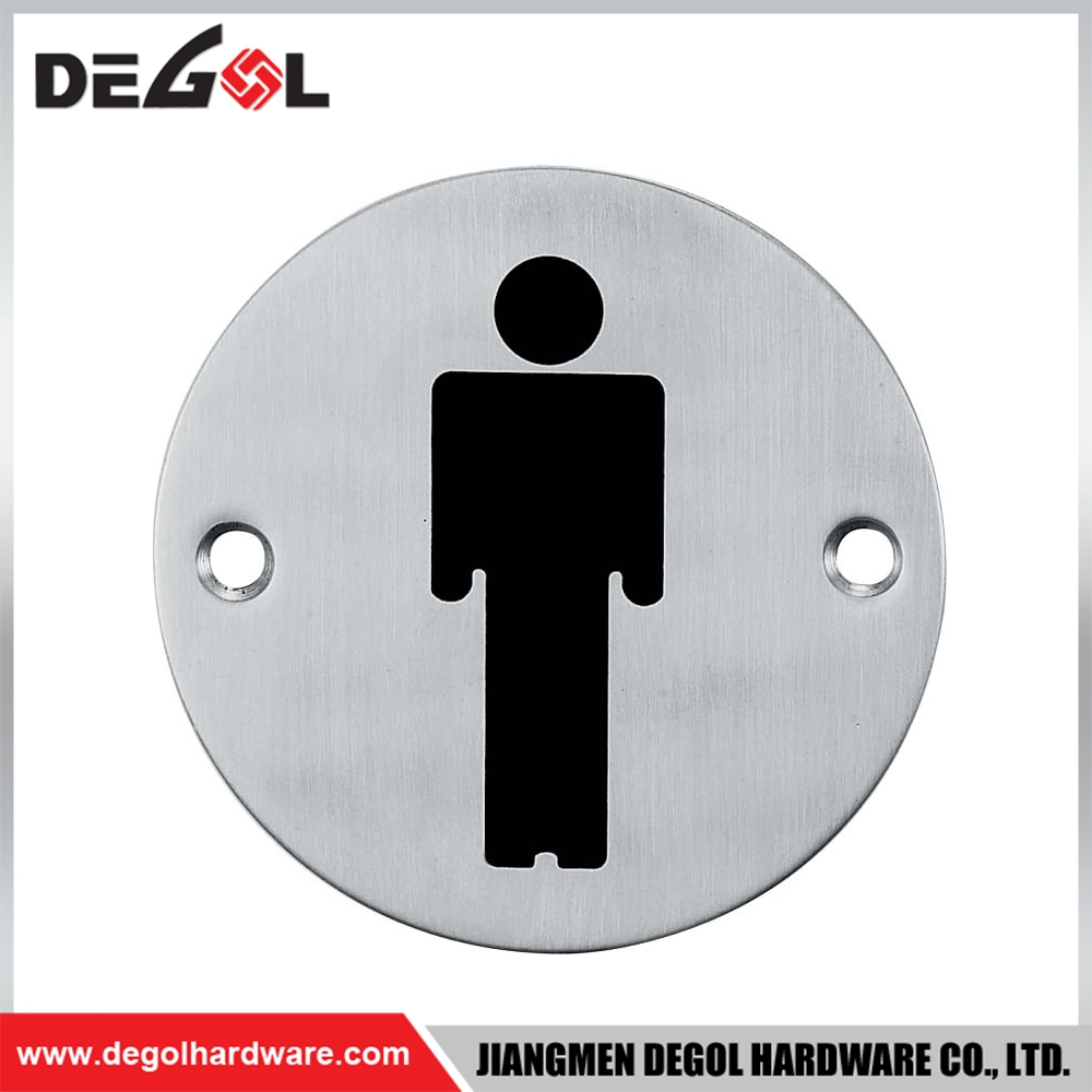 Stainless Steel Decorative Men and Women Toilet Signs