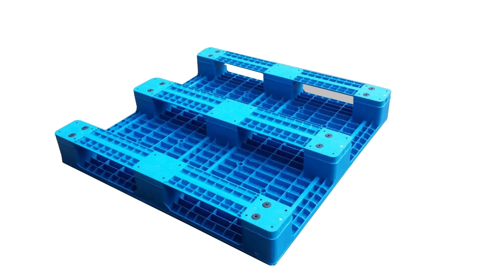 Pharmaceutical Industries 3 Skids Plain Plastic Pallet with Steel Reinforcement