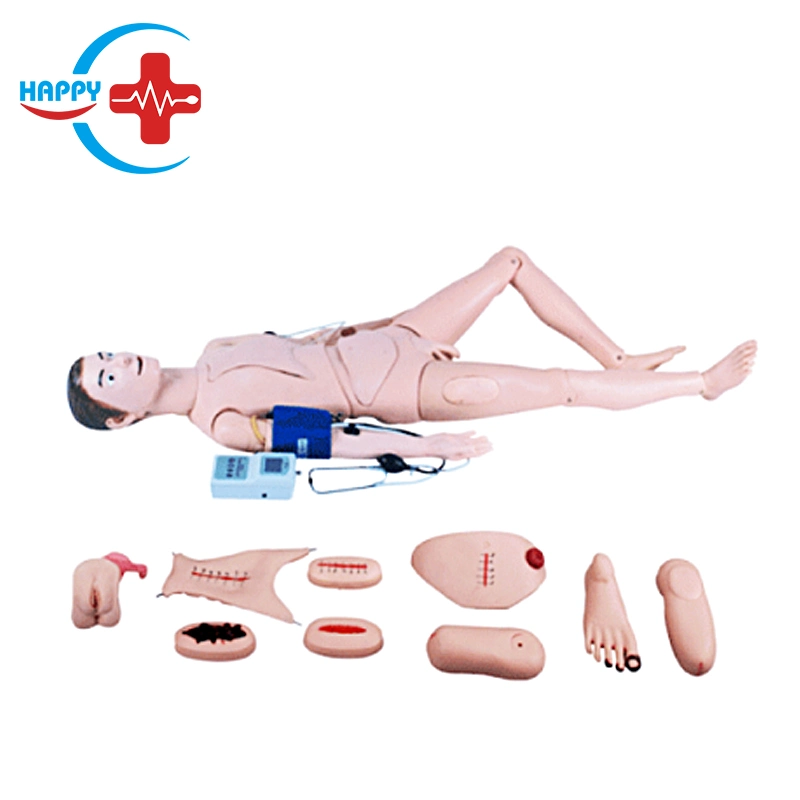 Hc-S102 Modelo de Formación Médica de tamaño humano maniquí Full-Function médico Cuidado de Heridas maniquí