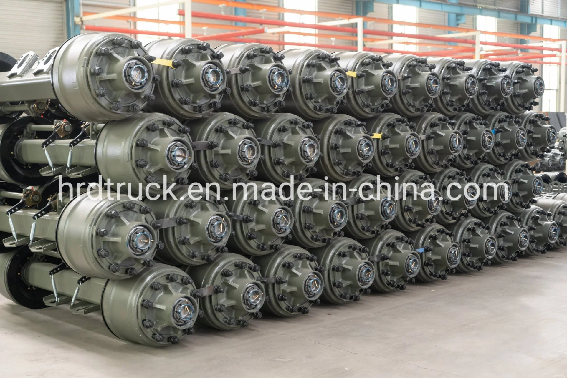 Heavy Duty Trailer Axles 13ton 16ton American Type Axle with Inboard and Outboard