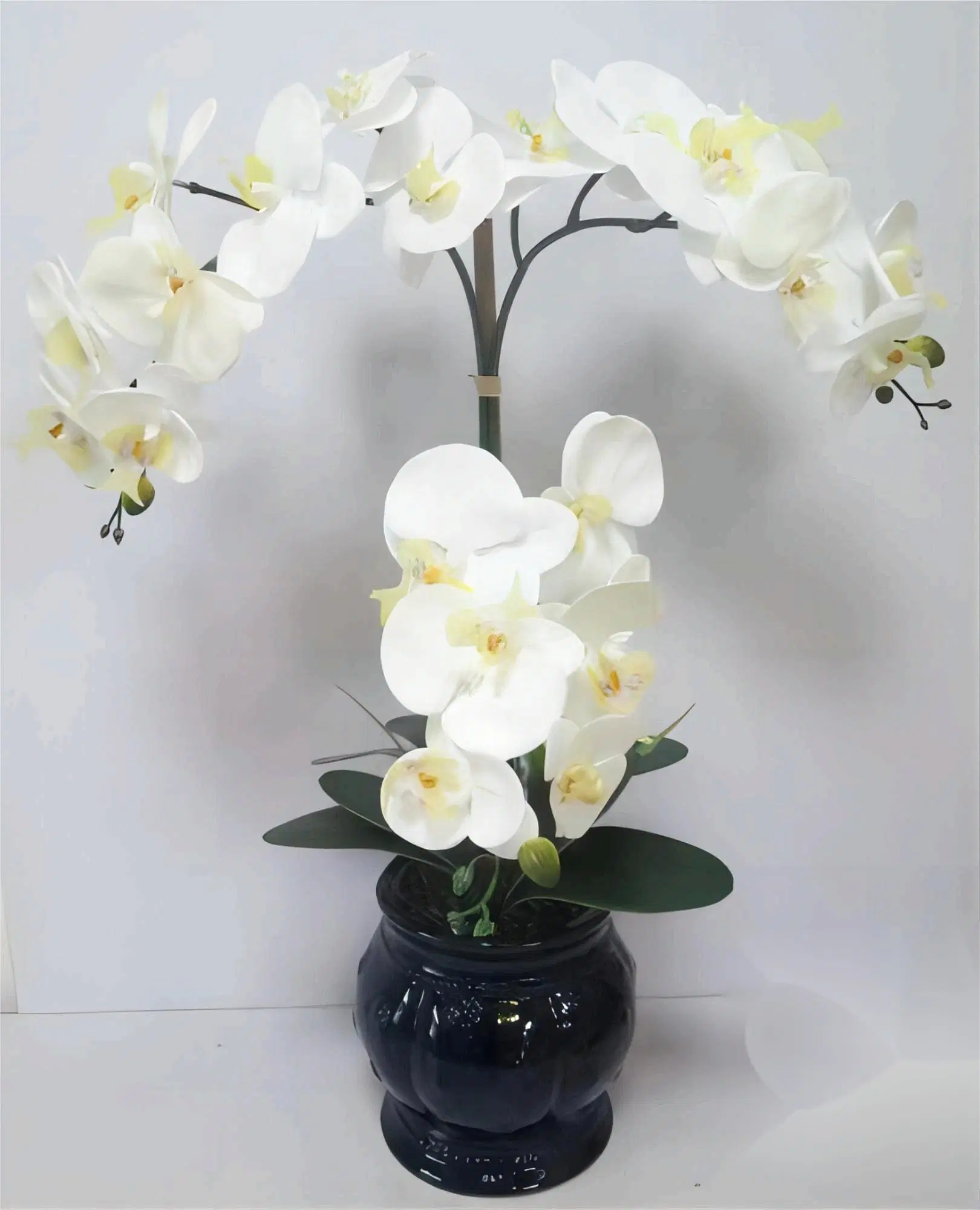 OEM Factory Customized Wholesale Artificial Flower Home Decor Artificial Orchid Flower Artificial Plastic Orchids Artificial Bonsai Orchid Manufacturer in China