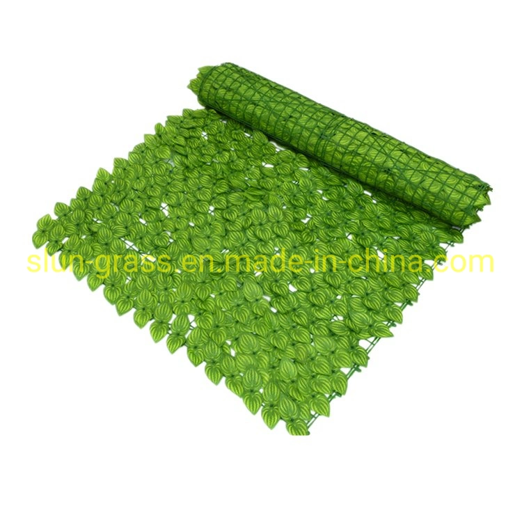 Latest Design Artificial Boxwood Panel Mat Leaf Green Wall for Garden Decoration Artificial Hedge Plastic Fence