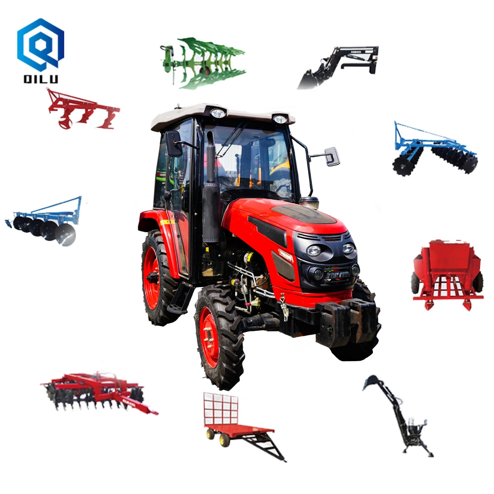 أجهزة الزراعة الصغيرة الزراعية الصغيرة 35HP 30HP 40HP 50HP 60HP Compact Farming Equipment Agricultural Small الجرارات 4X4 Mini 4X4 جرار الزراعة الزراعية الدفع الرباعي