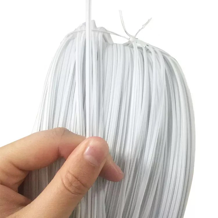 Color White Single Core Nose Wire for Disposable Face Masks 3mm 4mm