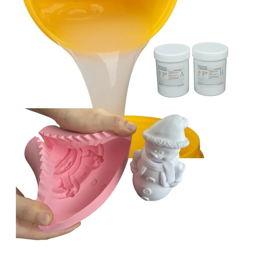 Excellent Elogation Condensation Cure Density Liquid Silicone Rubber for Xmas Christmas Molds