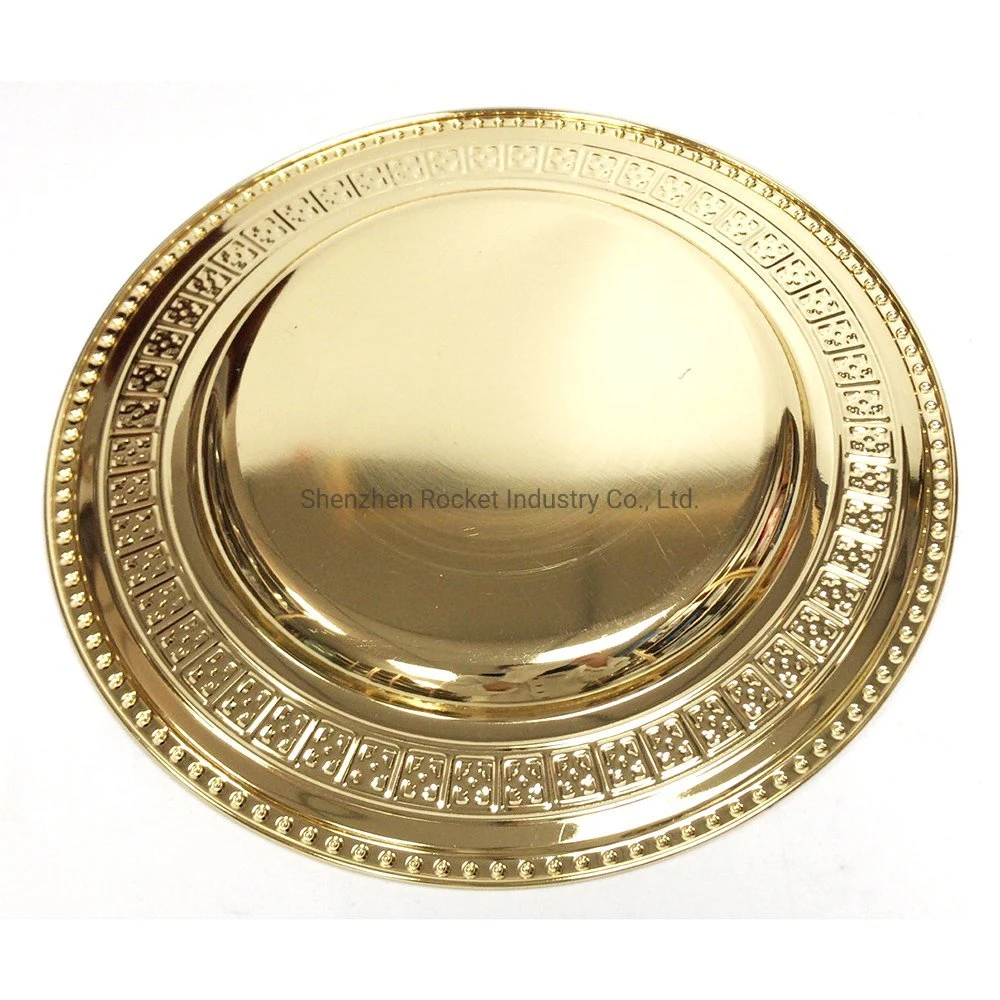 Hot Sales Round Plate Stainless Steel Saudi Arabia Tray