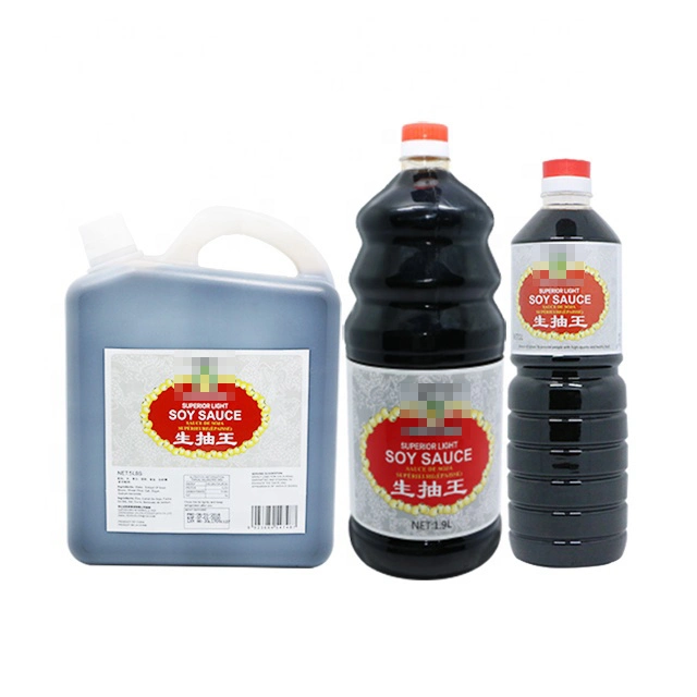 Chinese Wholesale/Supplier Condiments Halal Light Soy Sauce with Private Label