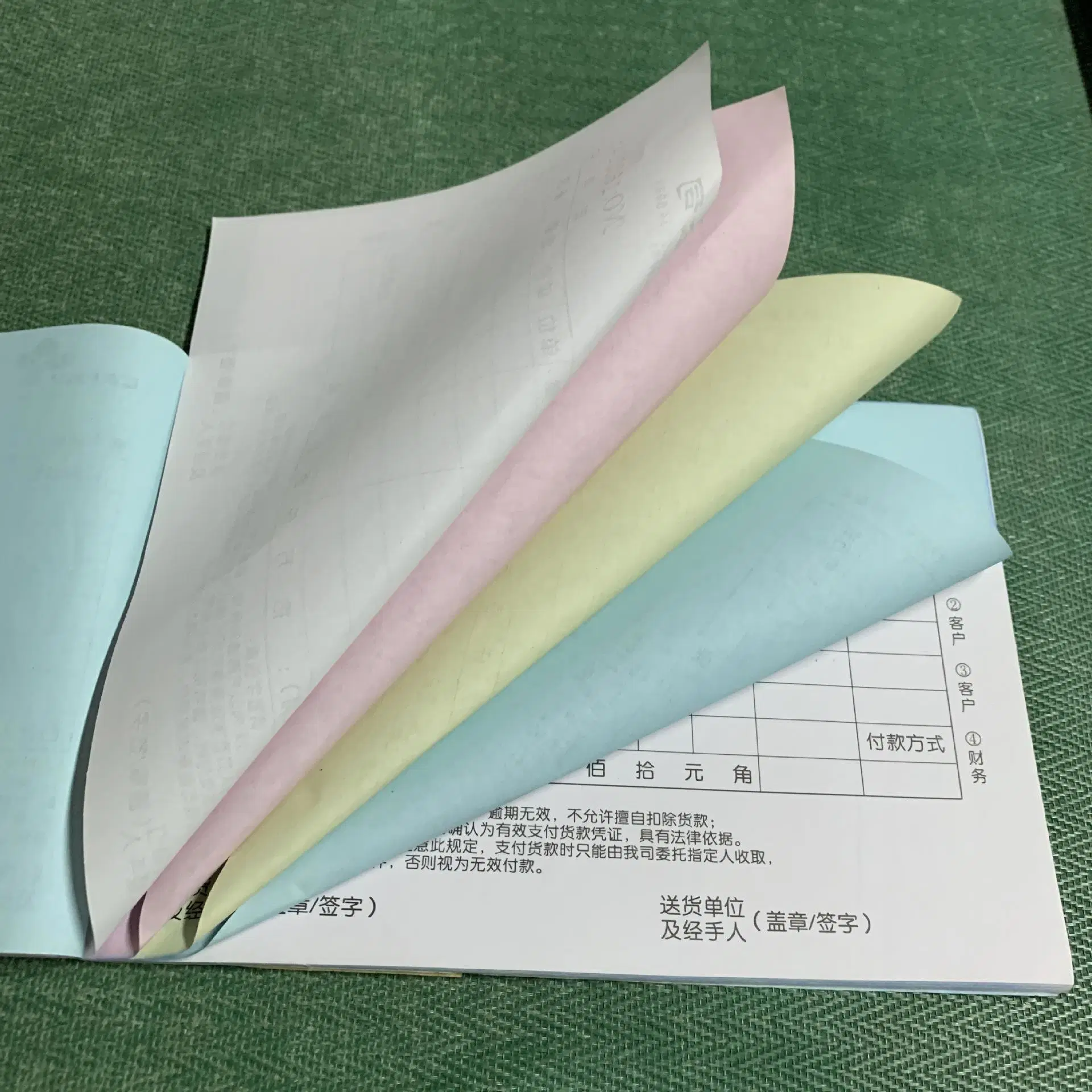 Sales Order Book Receipt Invoice Duplicate Carbonless Paper