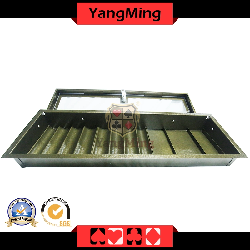 Factory Direct Supply Single-Layer Metal Poker UV Casino Chip Tray with Lock Ym-CT20