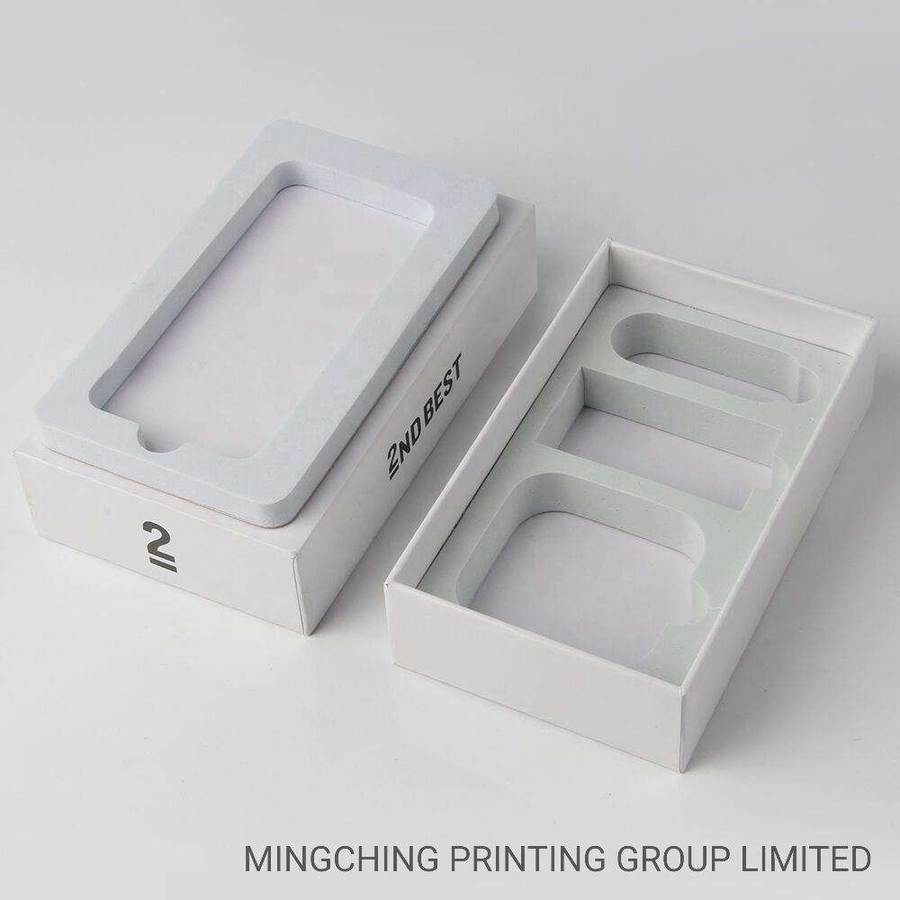 OEM Custom White Rigid Cardboard Paper Packing Box for Cell Phone