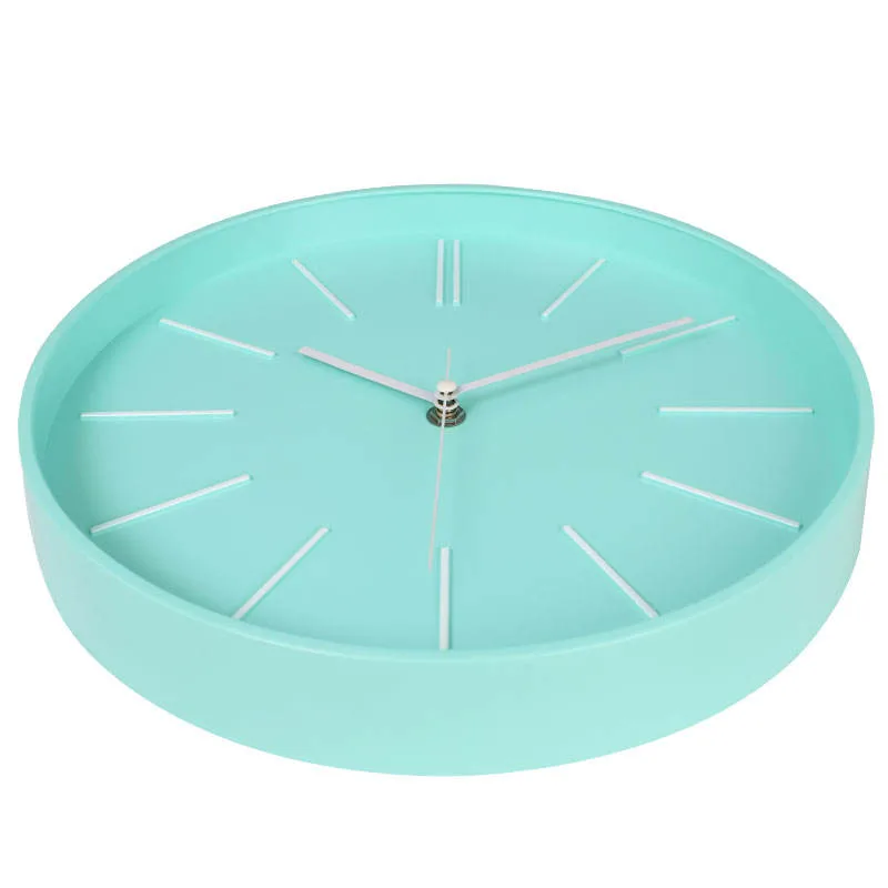 Decorated 12 "3D Retro Minimalist Circular Wall Clock Watch with Modern Design Circular Plastic Mute Clock Wall Clock