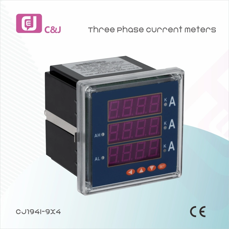 مقياس لوحة قياس التيار الكهربائي الذكي Cj194I-9X4 من ثلاث مراحل