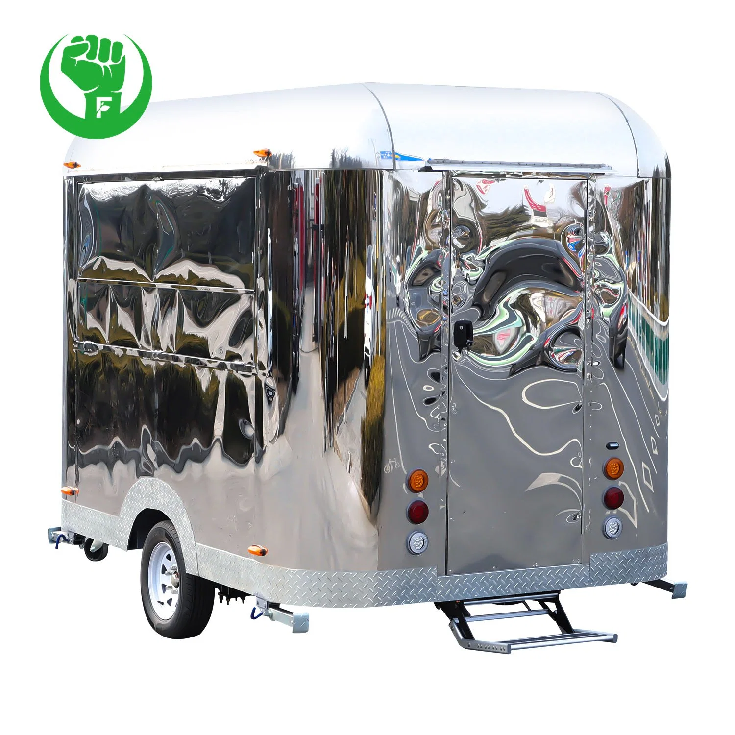 Mobile Camper Trailer Stainless Steel Kitchen Food Catering Trailer