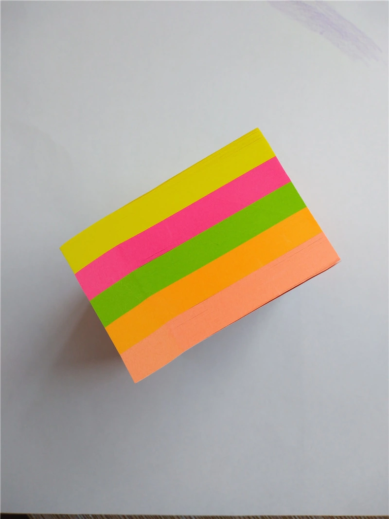 High quality/High cost performance  500sheets Neon Paper Cube Sticky Notes for Home and Office Dh-900