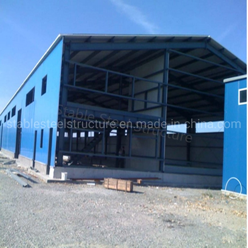 Prefabricated Construction Material Prefab Warehouse Workshop Hangar Hall Steel Structure Building