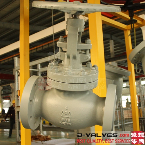 ASME B16.34 Through Way Wcb Cast Steel Plug Disc Flange Globe Valve