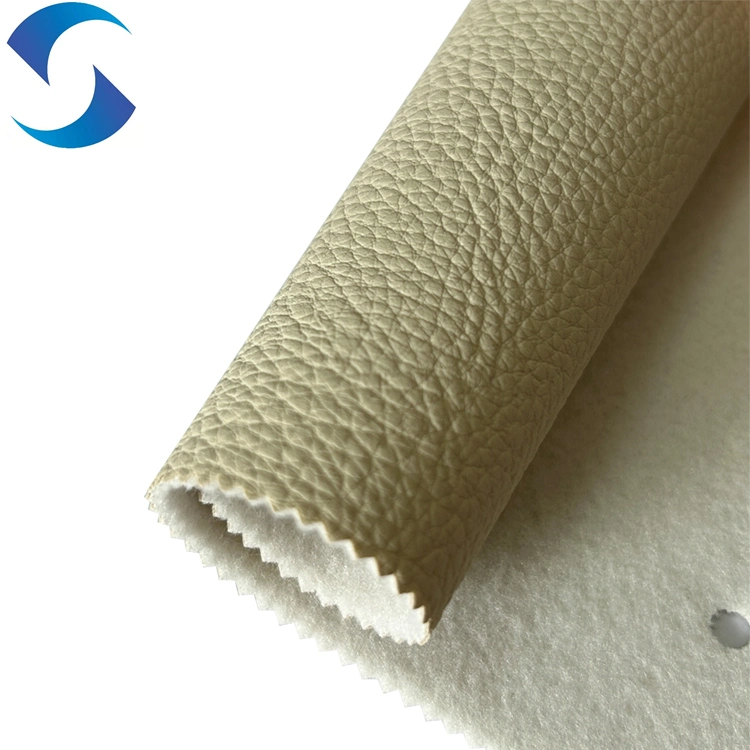 Finished 1.5 mm Rexine Material PVC Synthetic Leather Artificial PVC Leather Litchi Pattern