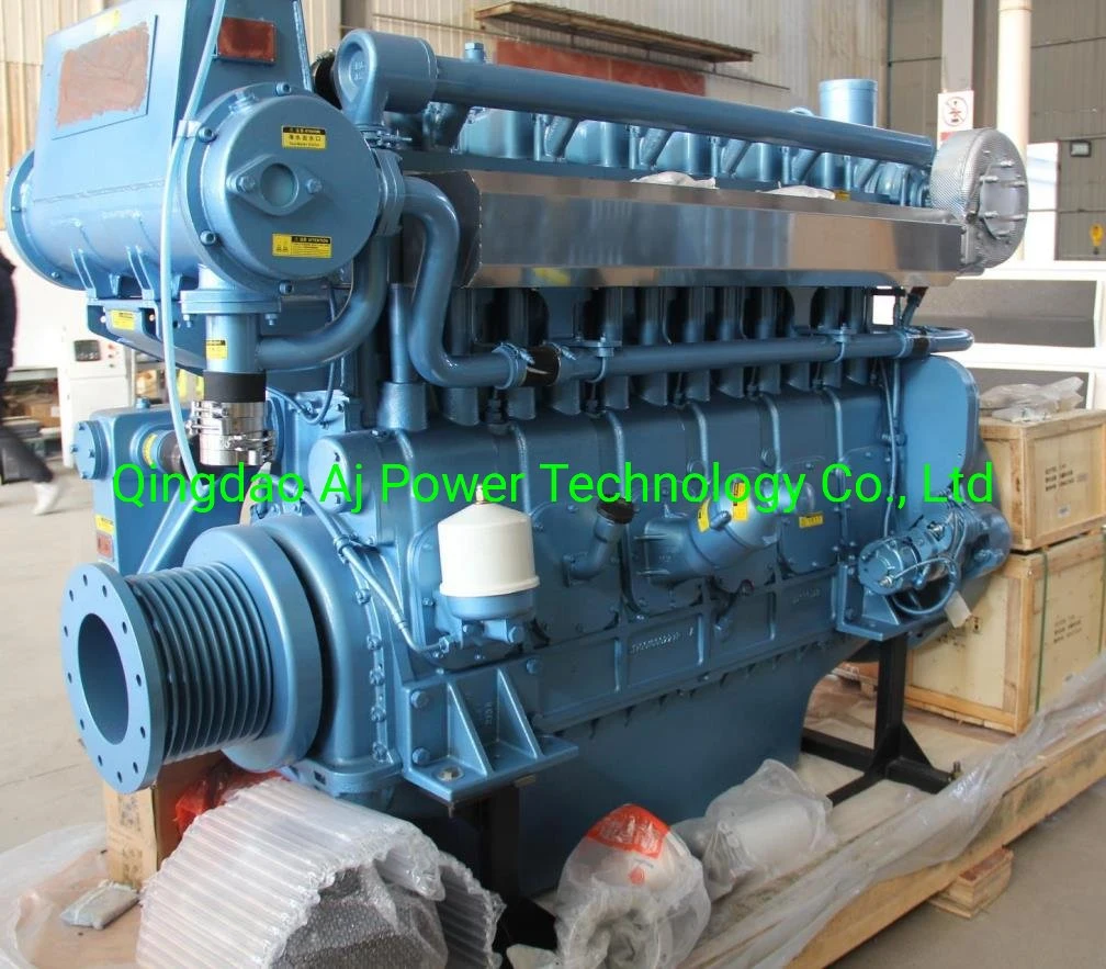 Hot Sales Weichai 250HP Marine Diesel Engine with Six Cylinder Water Cooled