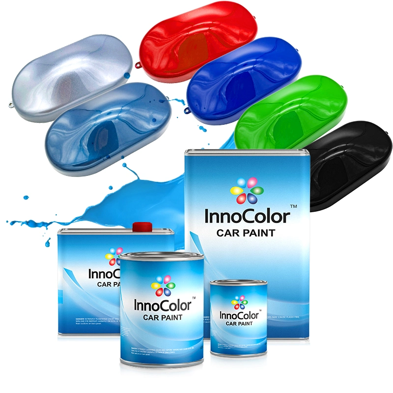 Fórmula de verniz acrílico Innocolor pintura de automóveis do Sistema Médio grosseiros de sistema de mistura metálico prateado Preço de cores