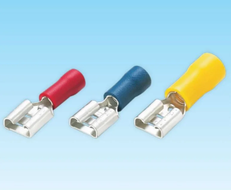 FDD Series 22-16AWG PVC Copper Electrical Wire Crimping Connectors Pre-Insulated Female Terminals