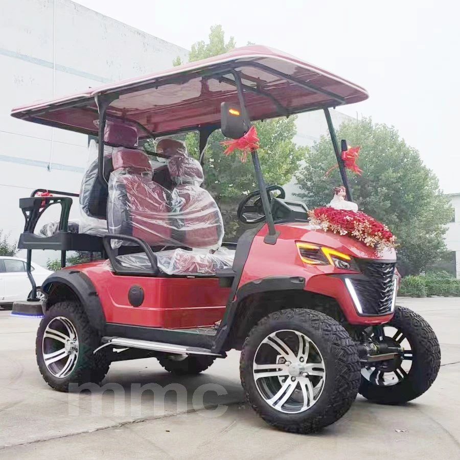 Actualizado 4 asientos Cool 48V/60V/72V 5000W Electric Golf Carts para Caza Familiar