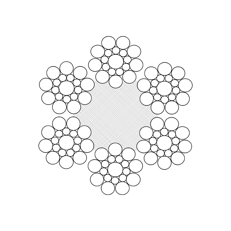 15/32" Inch 6*19s 6X19s FC 1370/1770 N/mm2 Elevator Traction Steel Wire Rope Cable Cord Supplier BS DIN En12385 Available