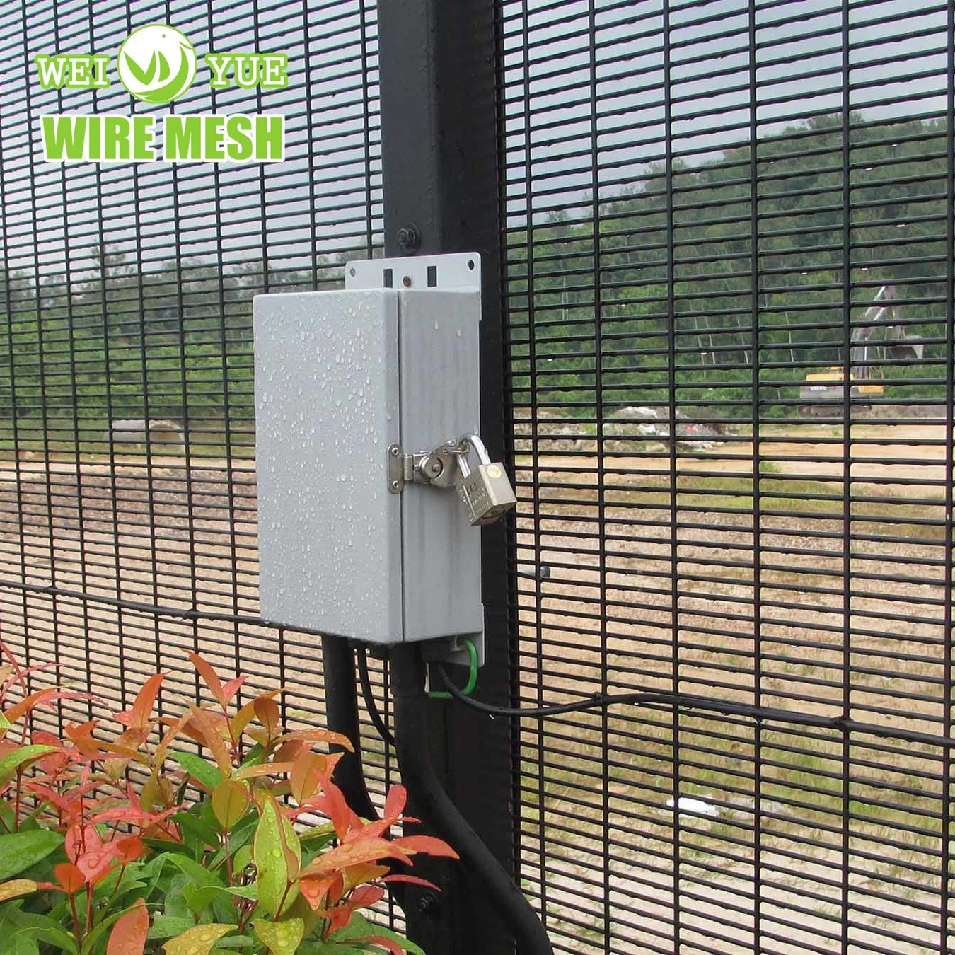 High Anti Climb Security Prison Fence Panels 358 Fence Living Quarters Pedestrian Gate