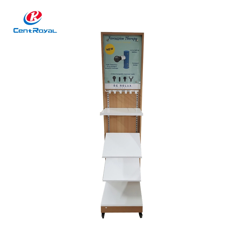 Customized Removable Floor Standing Pillow Display Stand with Lighting Advertising Board