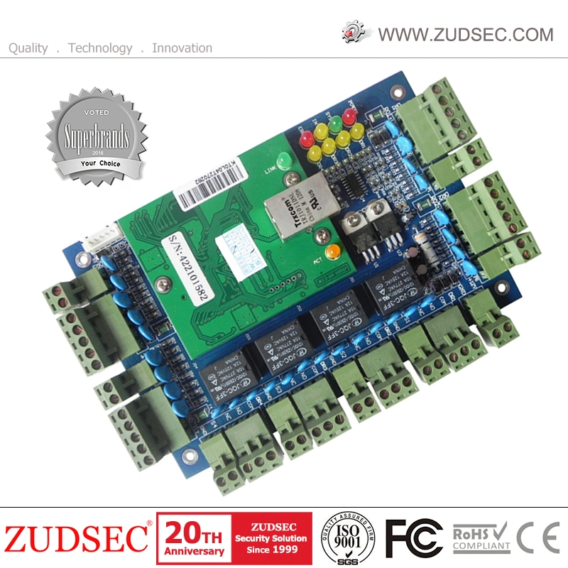 TCP/IP-Netzwerk Computerbasiertes 4-Türzugriffskontrollsystem