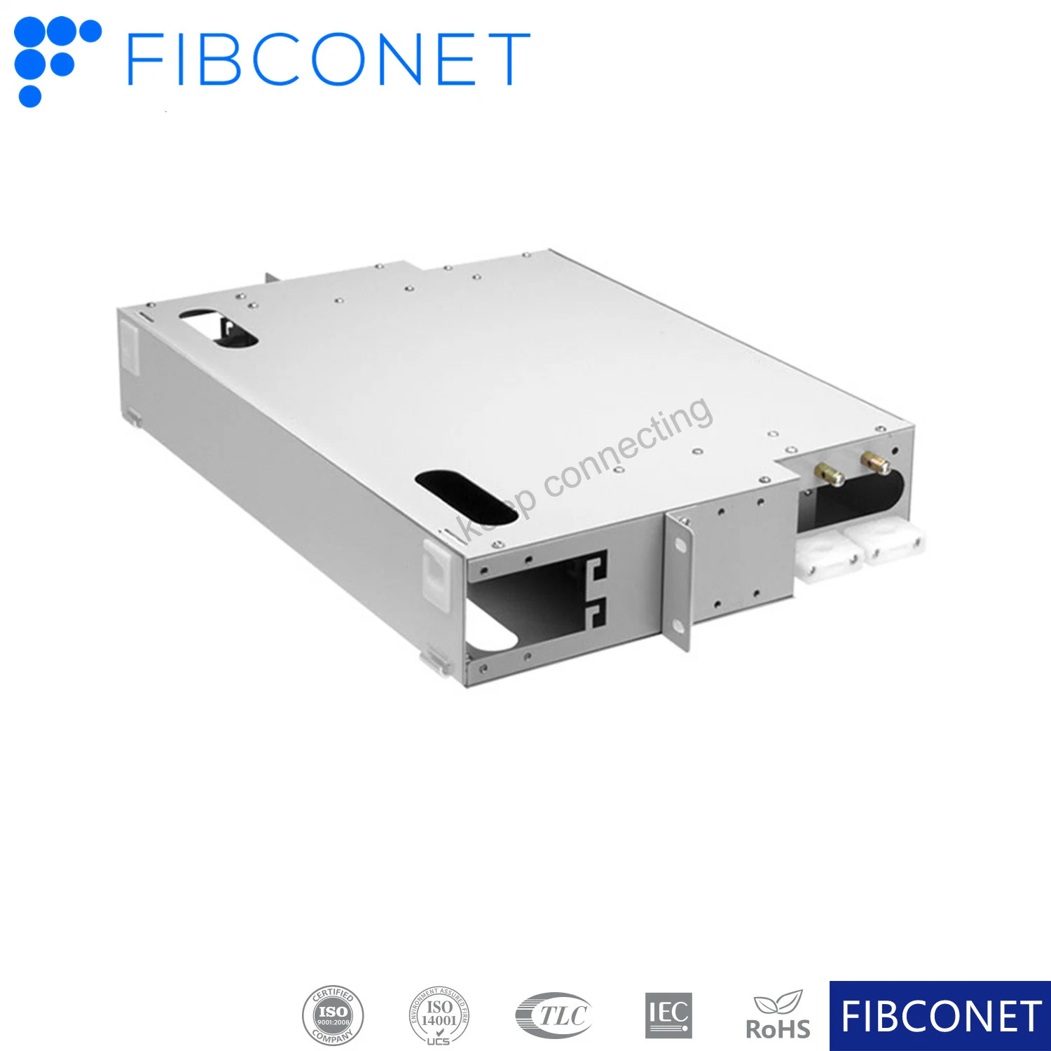 FTTH acero laminado en frío ODF 12 24 36 48 96 núcleos de fibra óptica Patch Panel Rack-Mounted bastidor óptico