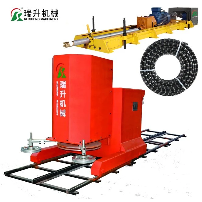 Diamond Wire Saw with New Permanent Magnet Motor Block Cutter on Quarry Marble Stone Cutting Machine Granite