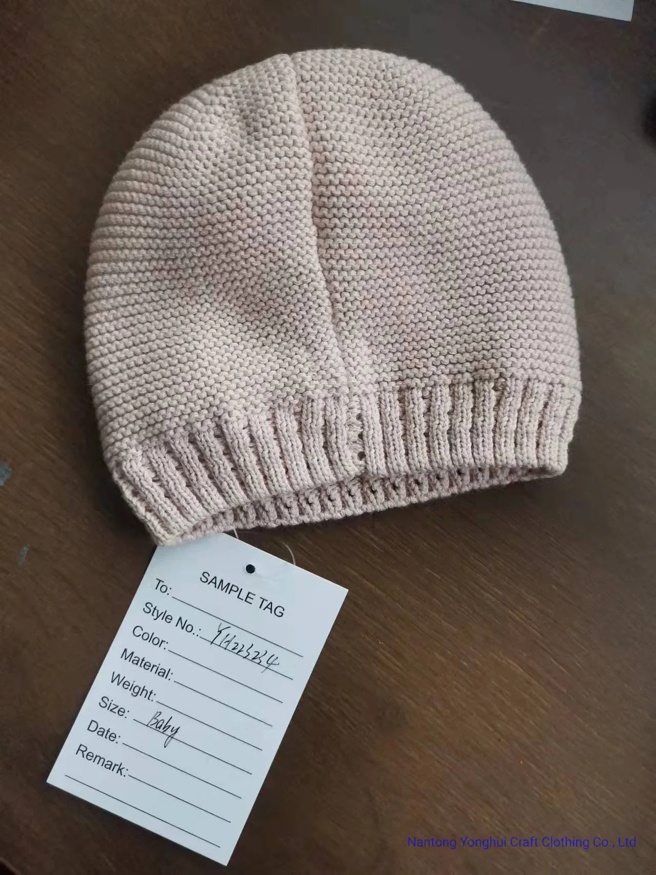 100% Cotton Knitted Baby Warm Beanie Cap