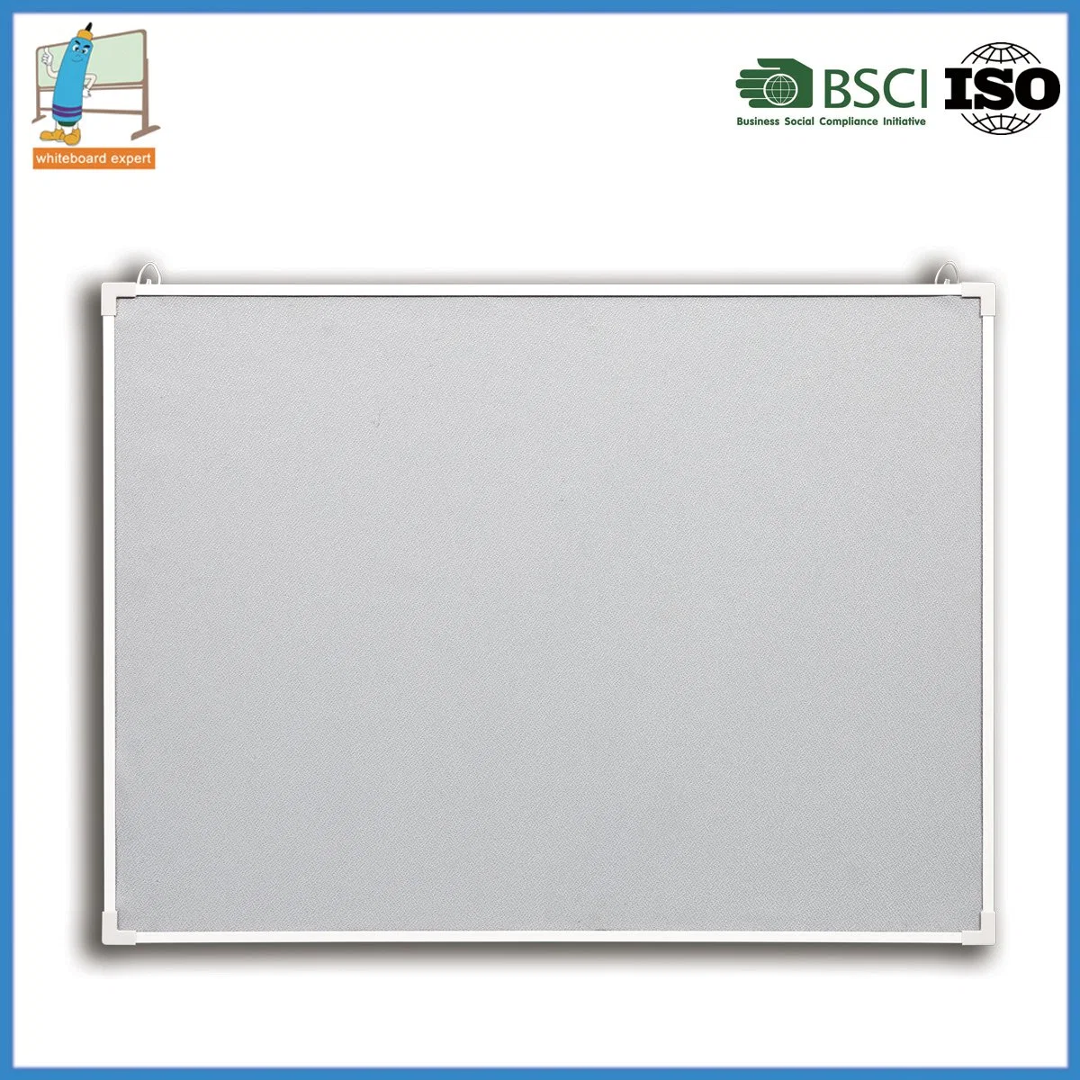 Cheap Price Standard Sizes Notice Board Decoration Aluminum Frame Fabric Message Pin Board