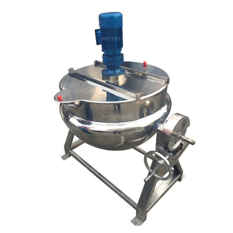 Food Grade Stainless Steel Gas Heating Cooking Kettle Equipment