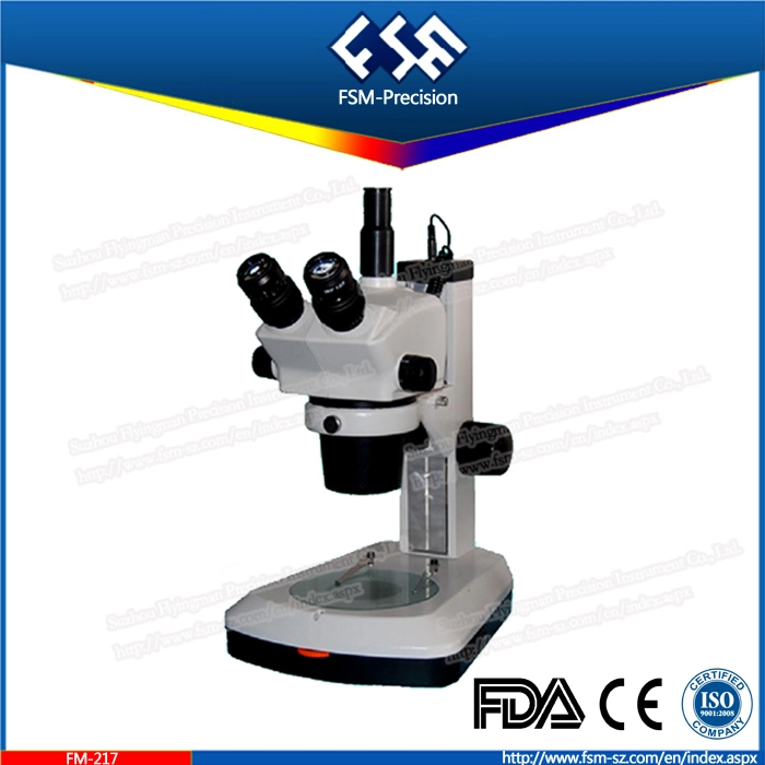 Microscopio estéreo FM-217 para el estudiante con la luz superior