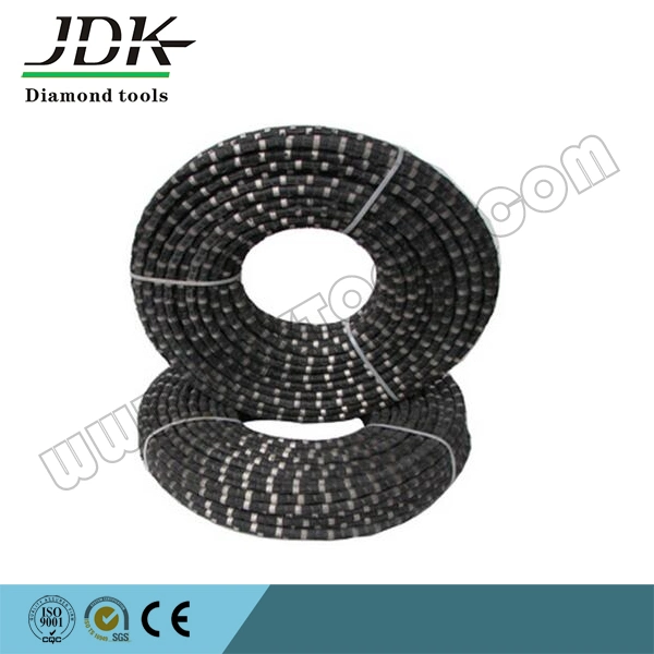 11.5mm Rubber Coated Diamond Wire Saw for Stone Quarry and Reinforce Concrete Cutting